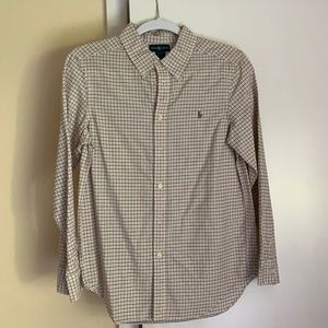 Ralph Lauren White and Yellow Flannel